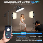 EMART 50W LED Softbox Lighting Kit with Boom Arm