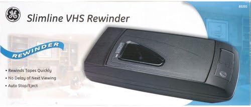GE 4330186030 Slimline 1-Way VHS Tape Rewinder