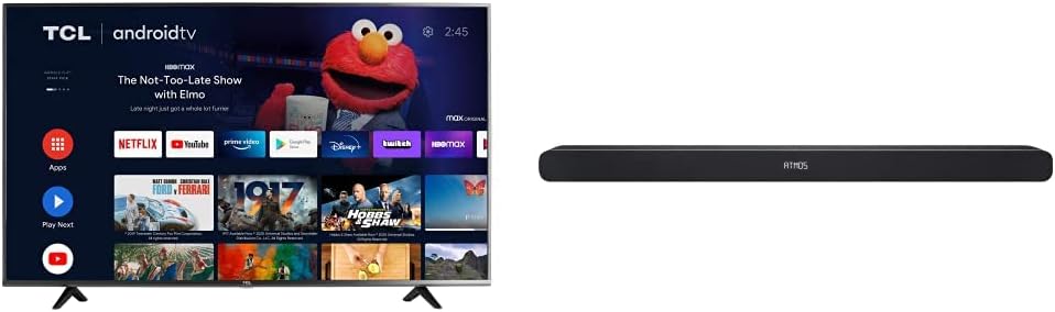 TCL 4 Series 43-inch TV & Alto 8 2.1 Sound Bar - 4K UHD