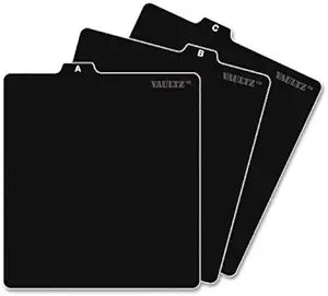 Vaultz A-Z CD File Guides - Black — main product image