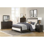 Lexicon Hebron CKing Bed Upholstered Headboard