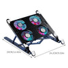 MINGLEA Foldable Laptop Cooling Stand with Quiet LED Fan