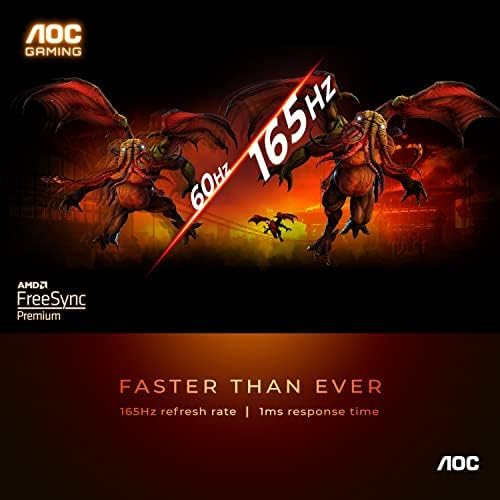 AOC CQ27G3S 27" Curved Gaming Monitor - 165Hz, 1ms, FreeSync Premium