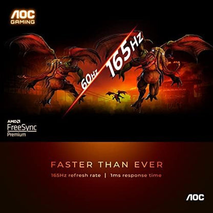 AOC CQ27G3S 27" Curved Gaming Monitor - 165Hz, 1ms, FreeSync Premium