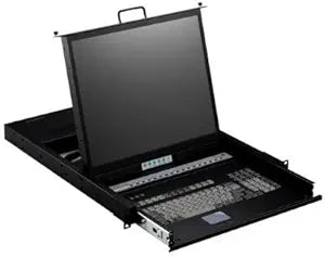 Monoprice 110350 1U Rackmount LCD KVM Drawer 16-Port — main product image