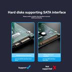 ALFYRCFT USB 3.0 External Hard Drive Enclosure for 2.5/3.5in SATA