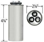GE AerovoxC35075R 50+7.5 uF Dual Run Capacitor