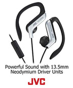 JVC HAEBR80B Black Sports Clip Headphones