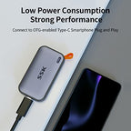 SSK Portable SSD 1TB USB-C External Solid State Drive