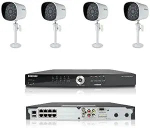 Samsung SDE-4001 8CH DVR Security System 4 Cameras