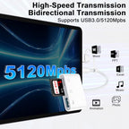UorMe Dual-Port USB-C and USB-A SD Card Reader