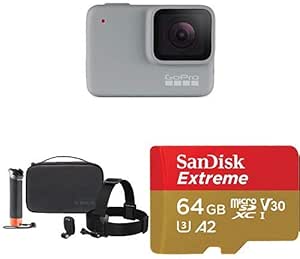 GoPro HERO7 White Adventure Kit + microSD Card