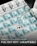 EWEADN X75 V2 75% Wireless Hot-Swap Mechanical Keyboard