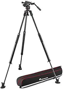 Manfrotto Nitrotech 612 Carbon Fiber Video Tripod Kit — main product image