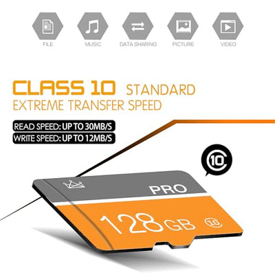 gzpddu 128GB Micro SD Card 2-Pack with SD Adapter