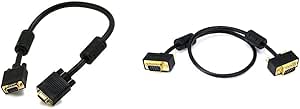 Monoprice SVGA M/M Monitor Cable with Ferrites 1.5ft