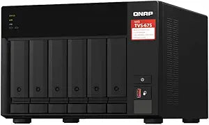 QNAP TVS-675-8G 6-Bay 2.5GbE Desktop NAS - Diskless
