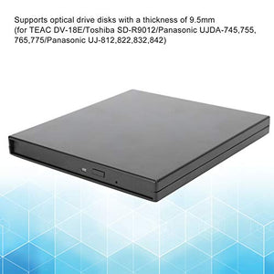Fabater 9.5mm External Optical Drive Enclosure, USB Bus-Powered