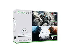 Microsoft ZQ9-00418 Xbox One S 500GB Gears/Halo Bundle