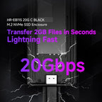 Lkfyyds Thermalright HR-EB115 20Gbps M.2 NVMe SSD Enclosure