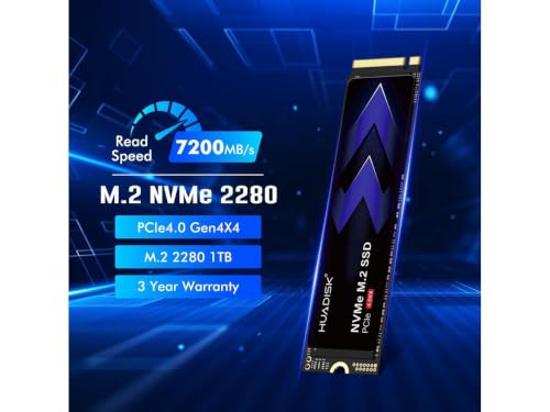 HUADISK 1TB PCIe 4.0 NVMe M.2 Internal SSD — main product image