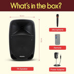 Pyle 1000W Portable Bluetooth PA Speaker with Wireless Mic