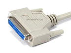 Monoprice 101596 DB25 M/F Molded Cable - 50 Feet White