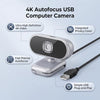 Zunate 4K Autofocus Webcam with Privacy Cover