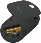Logitech Pebble M350 Wireless Silent Mouse Bluetooth USB Graphite Renewed