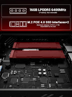 FIREBAT AM02 Mini Gaming PC with AMD Ryzen 6600H APU