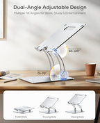 Nulaxy Ergonomic Adjustable Foldable Laptop Riser Stand