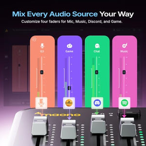 MAONO G3 Dual-USB Gaming Audio Mixer with XLR Input