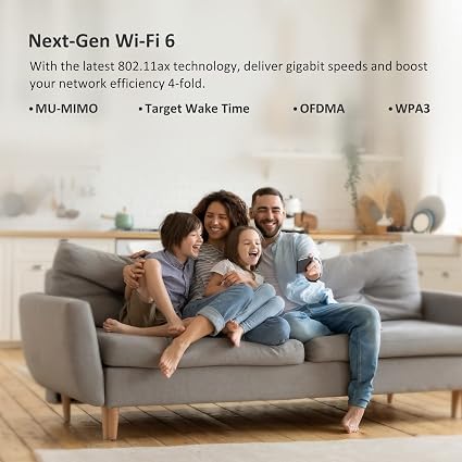 Mercku M6 WiFi 6 AX1800 Dual-Band Mesh Router — main product image