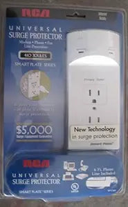 RCA SPT300 Universal Surge Protector Smart Plate