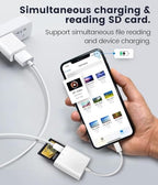 NUCENER Lightning SD & microSD Card Reader for iPhone and iPad