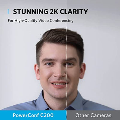 Anker PowerConf C200 2K Webcam with Low-Light Correction