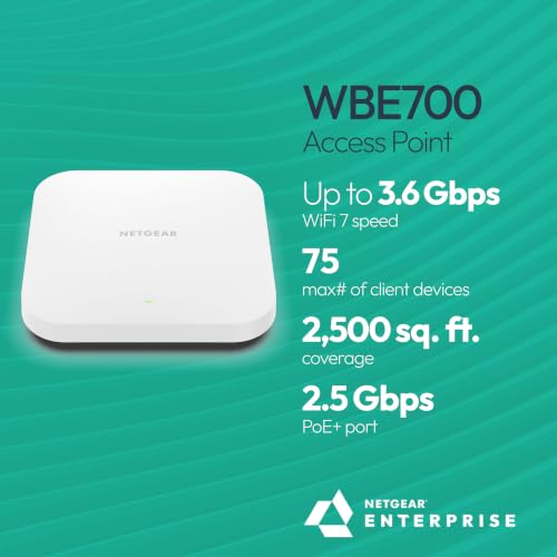 NETGEAR WBE700 Cloud Managed WiFi 7 Access Point — main product image