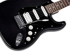Monoprice 610370 Indio Series California Classic Solid-Body Guitar - Black