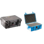 Pelican 1150 Camera Case with Foam (Silver & Blue) Combo