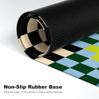 Niniubye Retro Checkered Desk Mat and Gaming Mouse Pad
