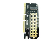 CFNXKTWBR PCIe x16 to M.2 NVMe SSD Adapter Card with LED