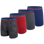Spyder Mens Boxer Briefs 4-Pack Performance Underwear
