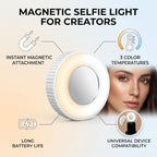 Tbest Magnetic Rechargeable LED Selfie Fill Light