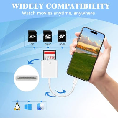 MTIQHS USB-C SD Card Reader with Dual Slots and USB-A OTG Port
