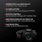 Panasonic LUMIX G7 4K Camera 14-42mm Lens Bundle Silver