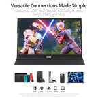 MNN 15.6-Inch Ultra-Slim FHD Portable IPS Monitor
