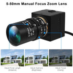 Hotpet 16MP USB Camera with Manual Varifocus Lens