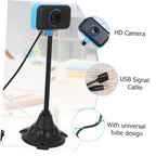 Kisangel Flexible Gooseneck USB Webcam with Built-in Microphone