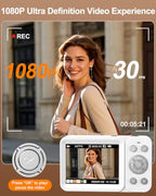 Hoorola 56MP Point-and-Shoot Digital Camera for Beginners