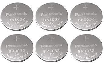 Panasonic BR3032x6 Lithium Coin Cell Battery 6-Pack